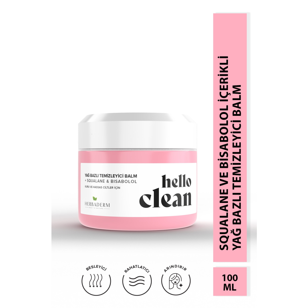 Herbaderm Hello Clean Kuru Ve Hassas Ciltler Için Yağ Bazlı Makyaj Temizleyici Cilt Temizleme ve Peeling Fiyatı