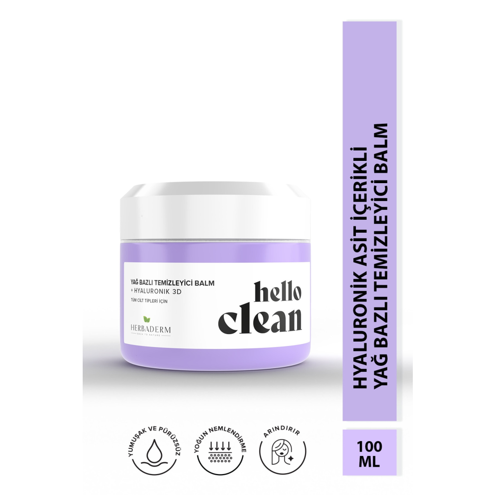 Herbaderm Hello Clean Yoğun Nemlendirici Yağ Bazlı Temizleyici Balm Cilt Temizleme ve Peeling Fiyatı