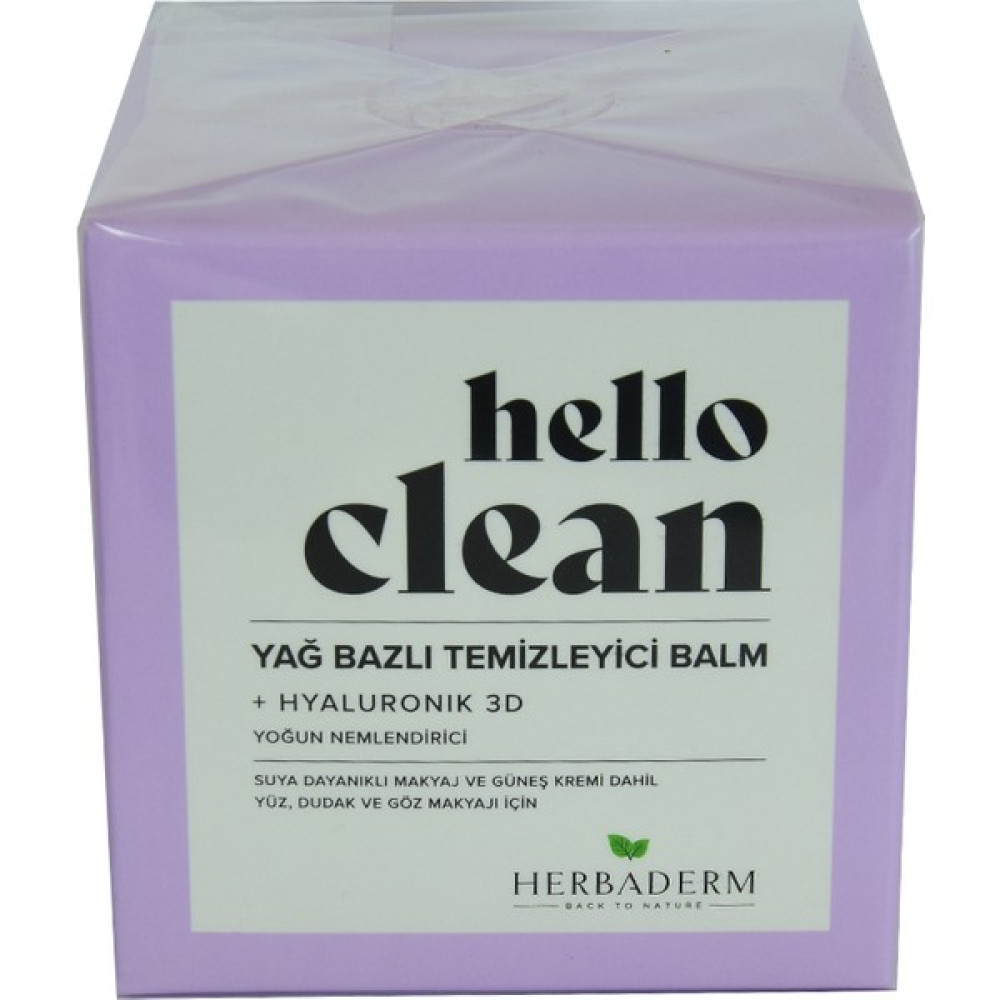 Herbaderm Hello Clean Yüz Dudak ve Göz İçin Yağ Bazlı Temizleyici Balm Hyaluronik 3D 100 ml Cilt Temizleme ve Peeling Fiyatı