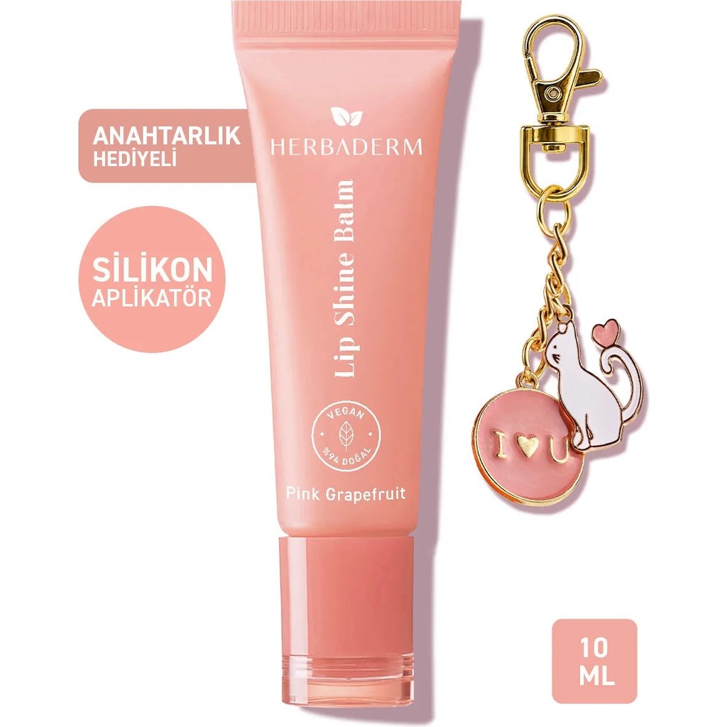 Herbaderm Pink Grapefruit, Parlatıcı, Dolgunlaştırıcı, Onarıcı Renkli Dudak Balmı, Anahtarlık Hediyeli Greyfurt Aromalı 10 ml - Pembe Greyfurt Bulaşık Yıkama Fiyatı
