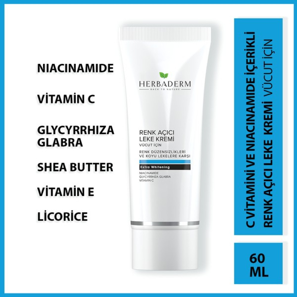Herbaderm Renk Açıcı Leke Kremi (Vücut İçin) 60 Ml Nemlendiriciler Fiyatı