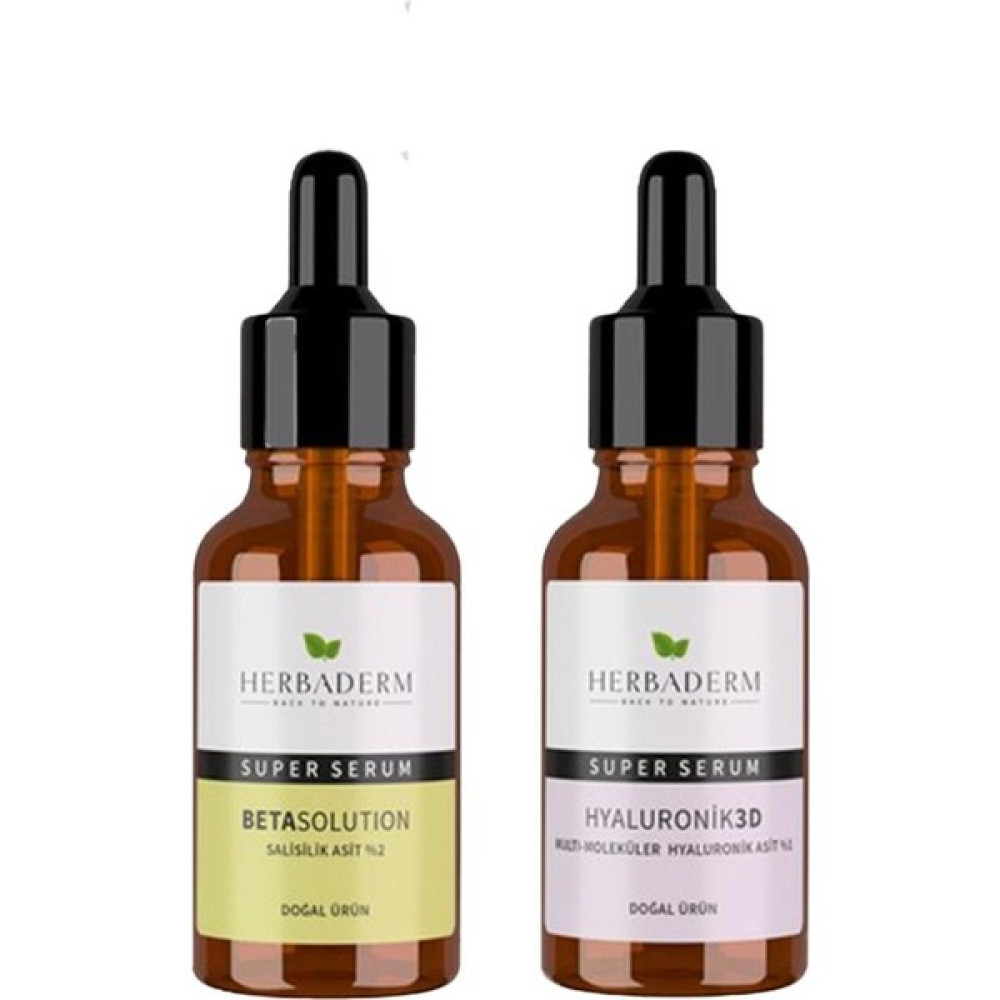 Herbaderm Super Serum Betasolutıon 30 ml ve Hyaluronık 3D 30 ml Anti-Aging / Yaşlanma Karşıtı Fiyatı