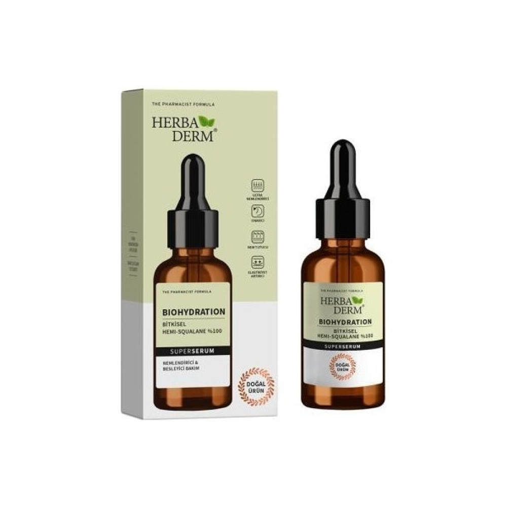 Herbaderm Superserum BioHydration %100 Hemi-Squala 30ml Anti-Aging / Yaşlanma Karşıtı Fiyatı