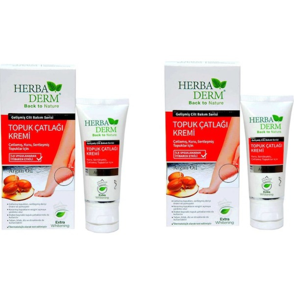 Herbaderm Topuk Çatlağı Kremi 2 Adet Argan Oil 60 Ml+60 ml El Bakımı Fiyatı