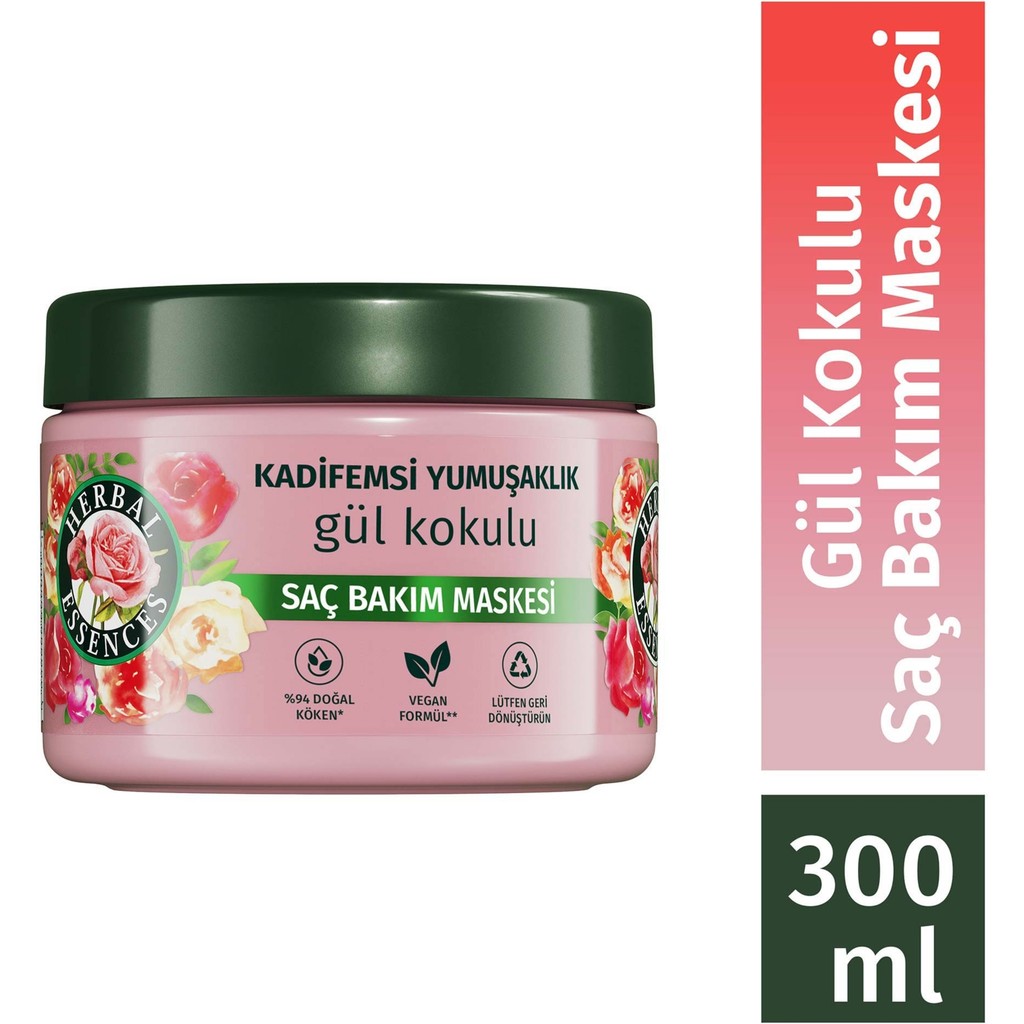Herbal Essences Kadifemsi Yumuşaklık Gül Kokulu Saç Bakım Maskesi 300ml" Şampuan ve Saç Kremi Fiyatı