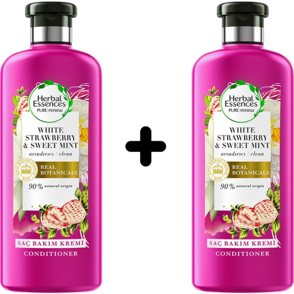Herbal Essences Saç Bakım Kremi Arındırıcı Beyaz Çilek ve Tatlı Nane 2 x 360 ml Şampuan ve Saç Kremi Fiyatı