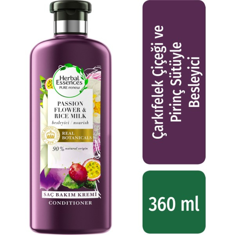 Herbal Essences Saç Bakım Kremi Besleyici Çarkıfelek Çiçeği ve Pirinç Sütü 360 ml Şampuan ve Saç Kremi Fiyatı
