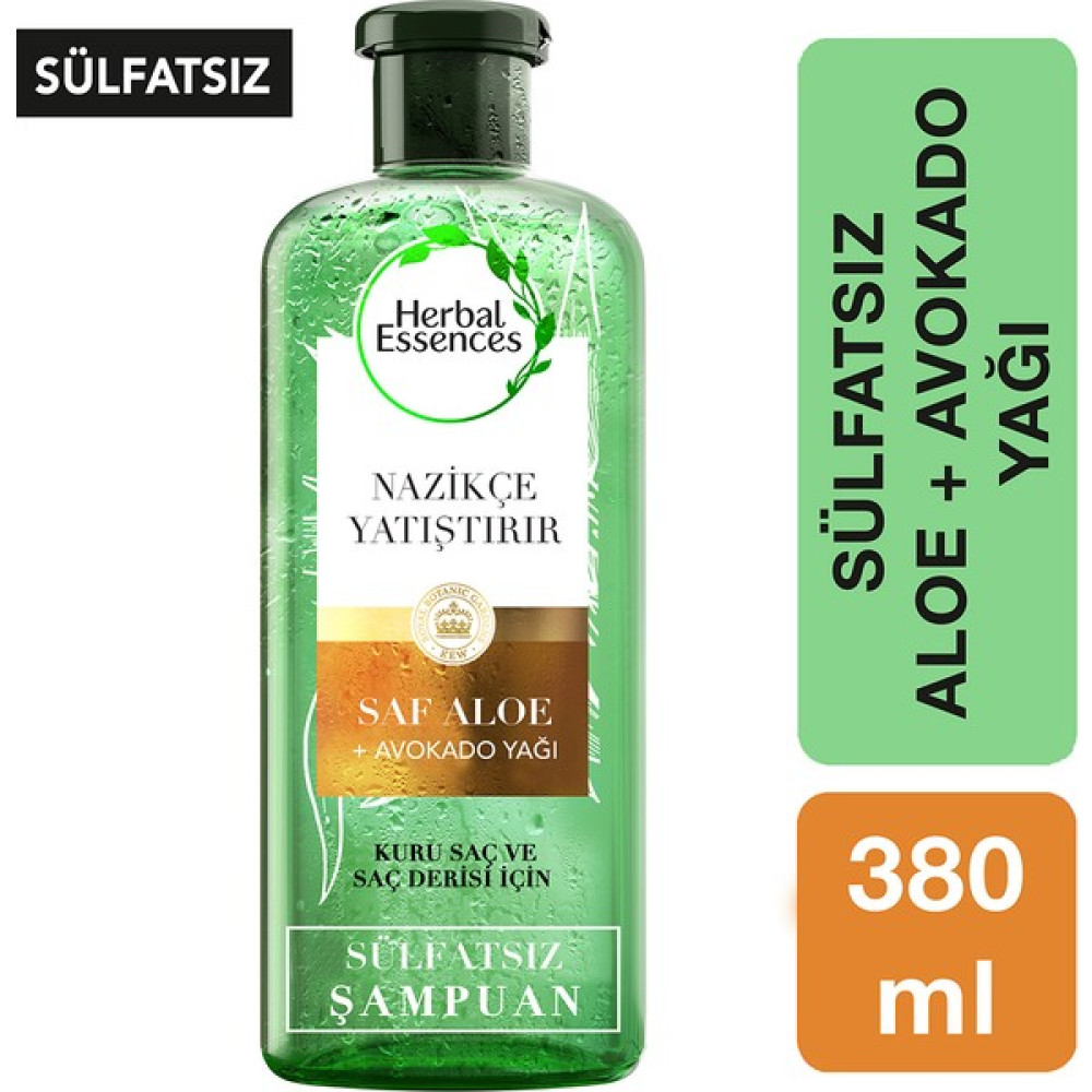 Herbal Essences Sülfatsız Aloe ve Avokado Şampuan 380ML Şampuan ve Saç Kremi Fiyatı