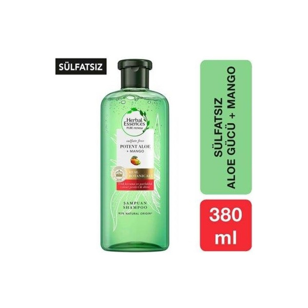Herbal Essences Sülfatsız Renk Koruma ve Nem Aloe + Mango Şampuan 380 ml Şampuan ve Saç Kremi Fiyatı