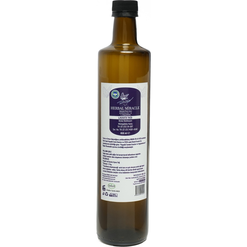 HERBAL MİRACLE ORGANİK LAVANTA YAĞI 850 ML Nemlendiriciler Fiyatı