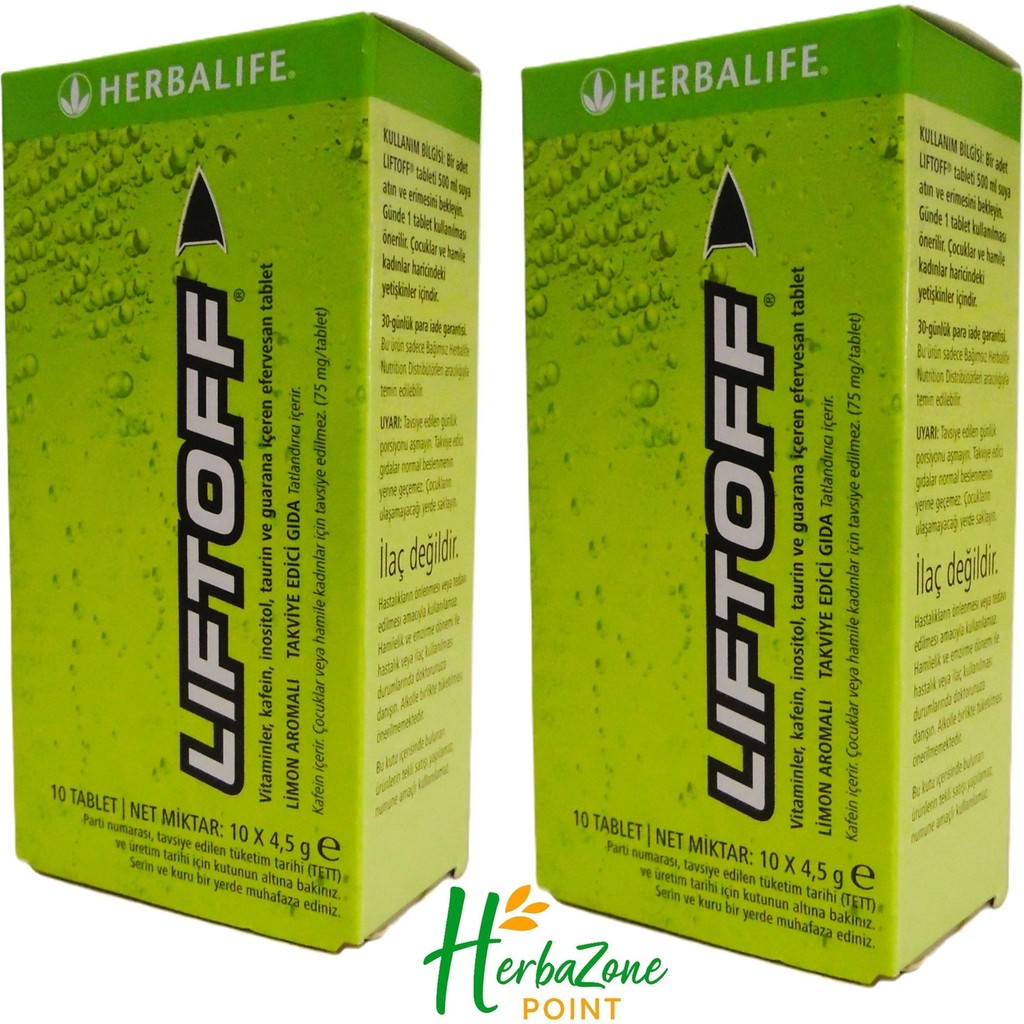 Herbalife Liftoff Efervesan Enerji Tableti C ve B Vitaminli 2’li Paket - Limon Diğer Fiyatı
