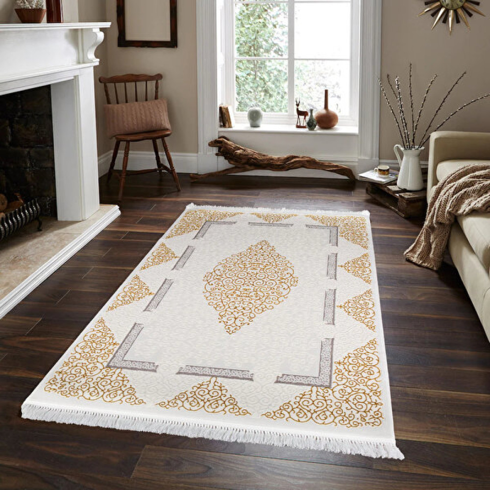 Hereke Abant Halı 1002 200 x 290 cm (6 M2) Modern Yün Halı - Gri - 200 x 290 cm Salon Halısı Fiyatı