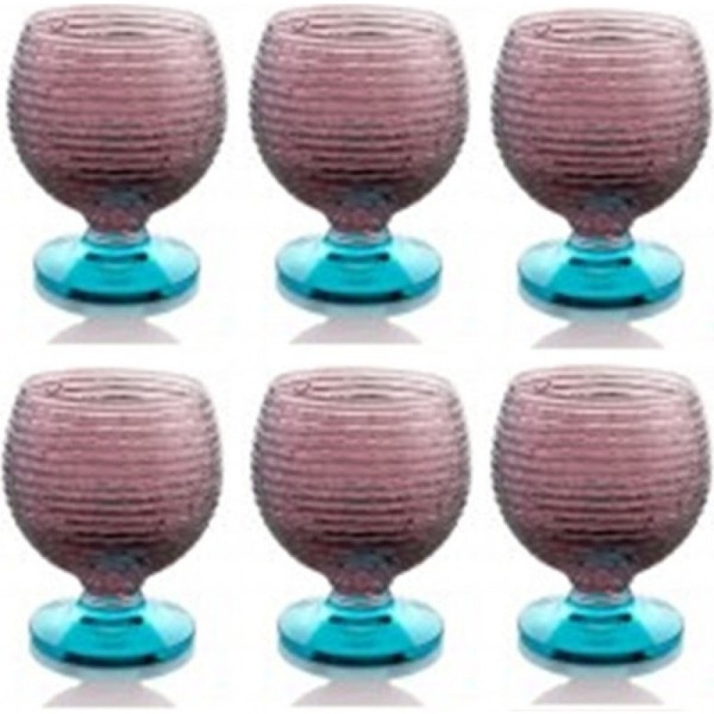 Herend Porselen 6'lı Ayaklı Bardak Seti 250 Ml - Mor Fincan / Bardak / Kahve Takımı Fiyatı