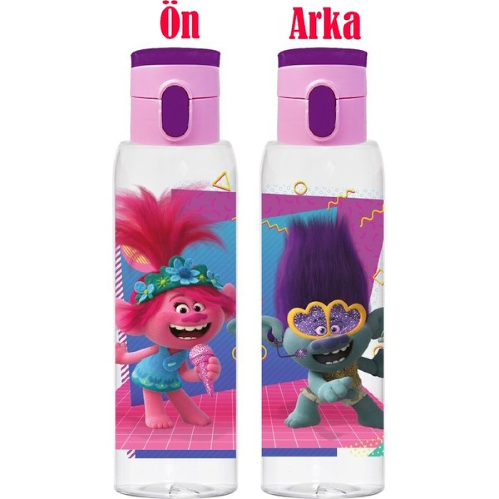 Herevin 0,5 Lt Lisanslı Matara - Trolls - World Tour Pop-Plastik - 1 Adet Suluk Fiyatı
