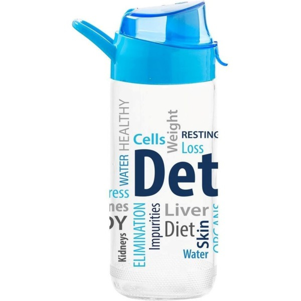 Herevin Detox Desenli Mavi Cam Matara 500 ml Suluk Fiyatı