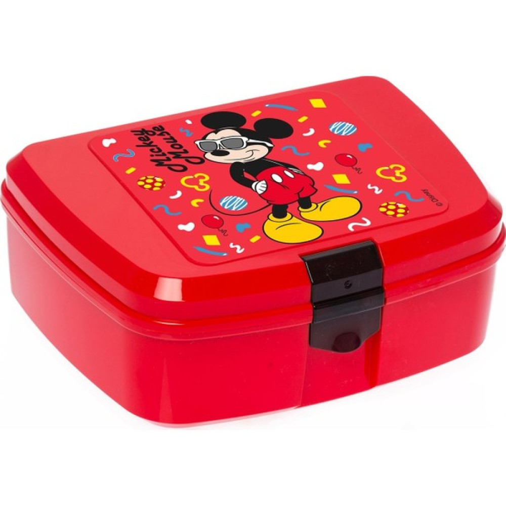 Herevin Gözlüklü Mickey Mouse Kırmızı Beslenme Kutusu Erkek Çocuk Beslenme Çantası Fiyatı