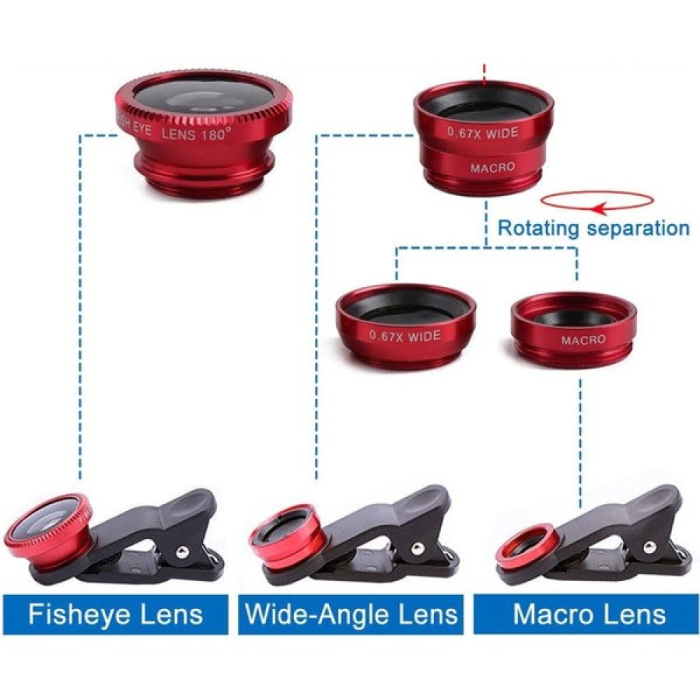 Herfie Balık Gözü Lens Fisheye Wide Makro Geniş Açılı Yakın Açılı Telefon Lensi Her Telefona Uyumlu Cep Telefonu Aksesuarı Fiyatı