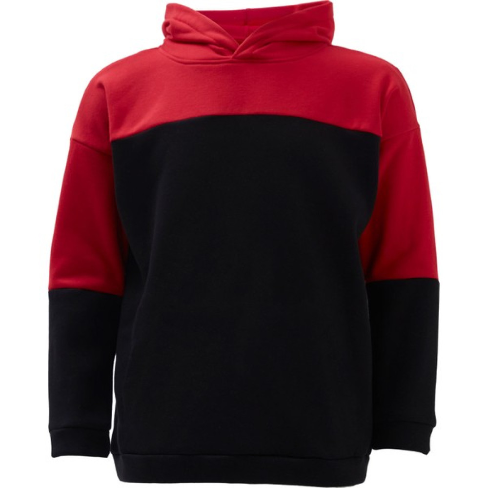 Herita Erkek Kırmızı Siyah Oversize Hoodie Erkek Sweatshirt Fiyatı