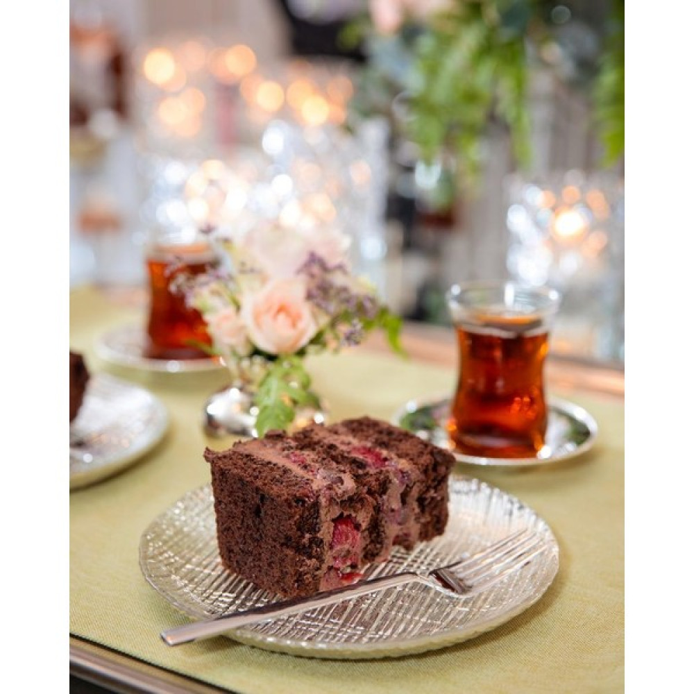 Heritage 1 Adet Gümüş Kaplama Cam Pasta Tabağı Sunumluk Servis Tabağı 21 cm Tekli Mutfak Gereçleri Fiyatı