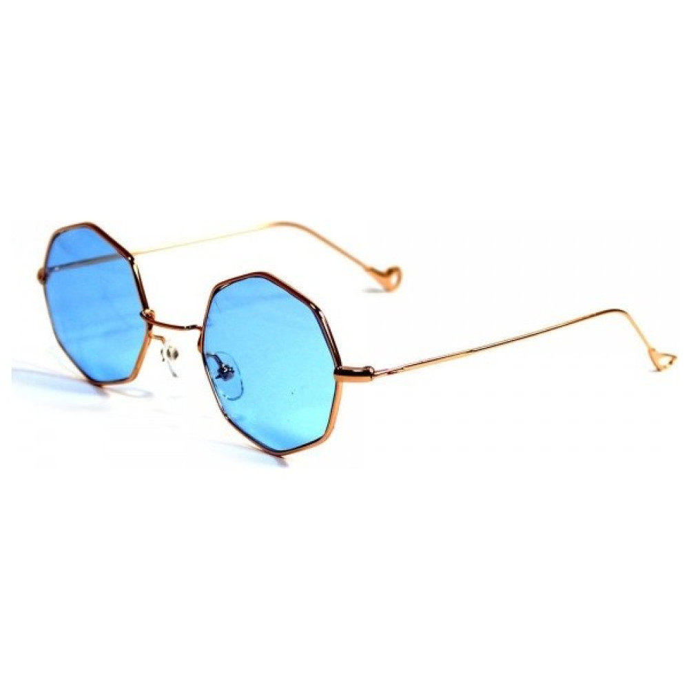 herkesetoptantic Sekizgen Retro Unisex Güneş Gözlüğü (Mavi) - Mavi Unisex Güneş Gözlükleri Fiyatı