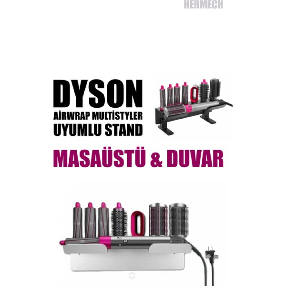 Hermech Dyson Airwrap Multistyler Uyumlu Stand - Antrasit Banyo Askılık Fiyatı