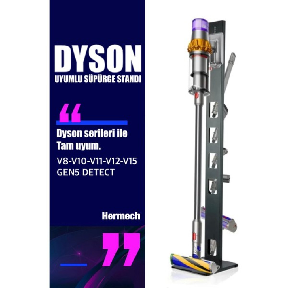 Hermech Dyson Uyumlu Premium Süpürge Standı - 1 Adet Elektrikli Süpürge Aksesuarları Fiyatı