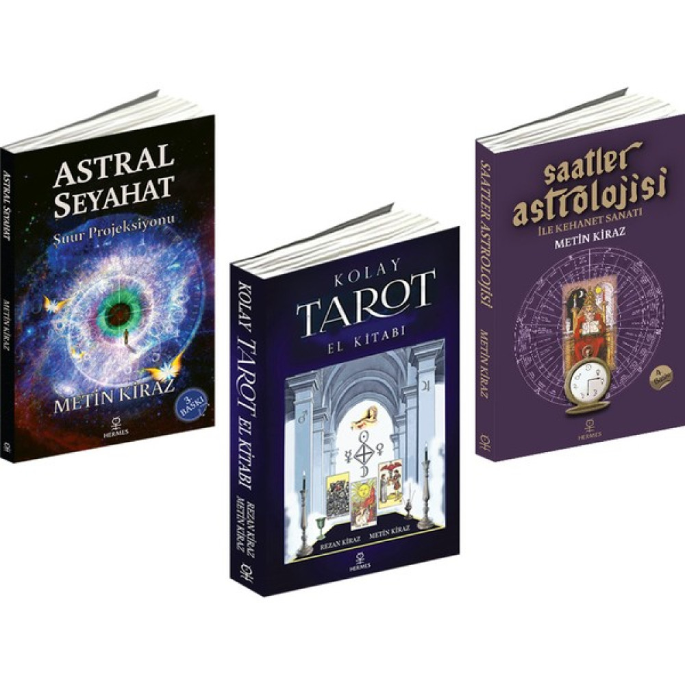 Hermes Yayınları Metin Kiraz Astroloji Tarot 3 Kitaplık Set Astroloji - Fal - Rüya Tabirleri Fiyatı