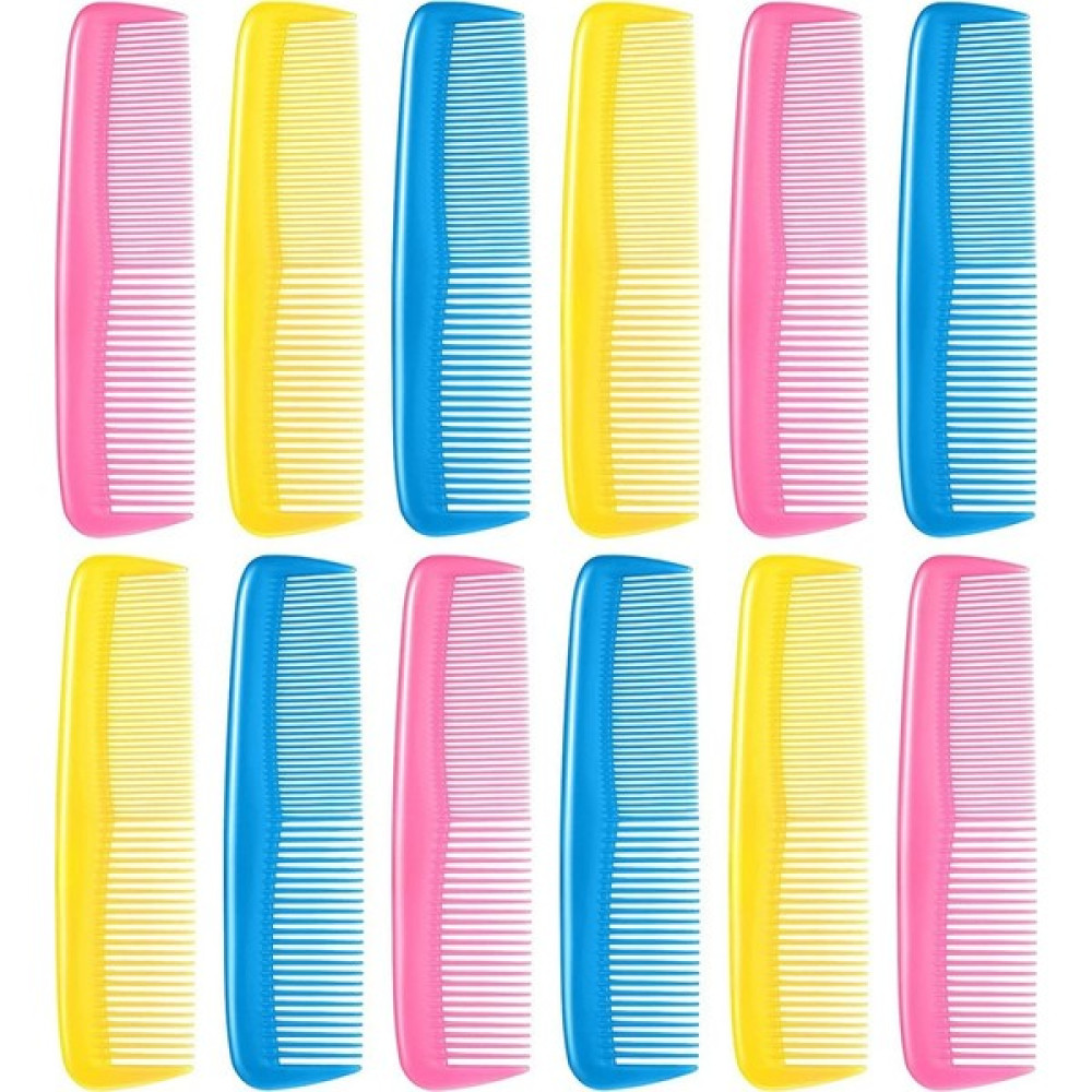 Hermoso Çocuk Bayan Erkek 12 Parça Saç Tarağı Seti (Pembe, Sarı, Mavi) (Yurt Dışından) Saç Fırçası ve Tarağı Fiyatı