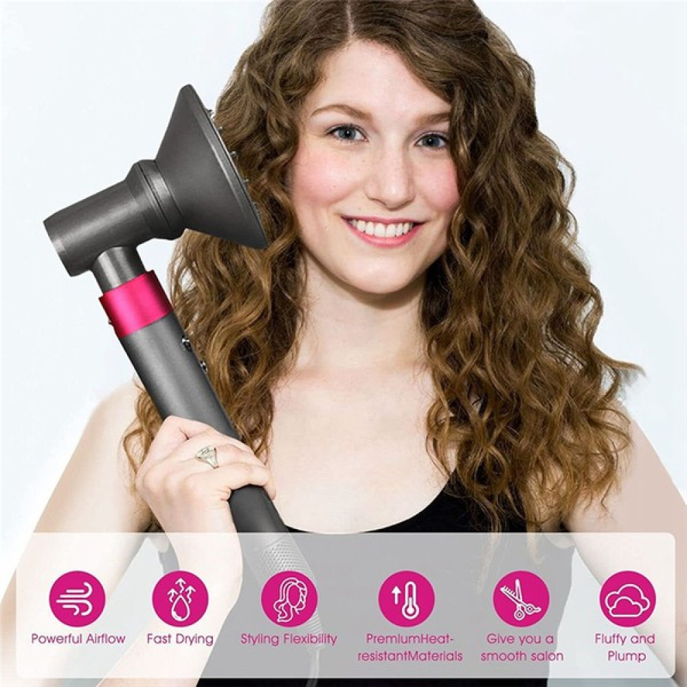 Hermoso Dyson Airwrap Styler Için Difüzör+Adaptör+Salon Şekillendirici Yoğunlaştırıcı+ (Yurt Dışından) - Gri Saç Kurutma Makineleri Fiyatı