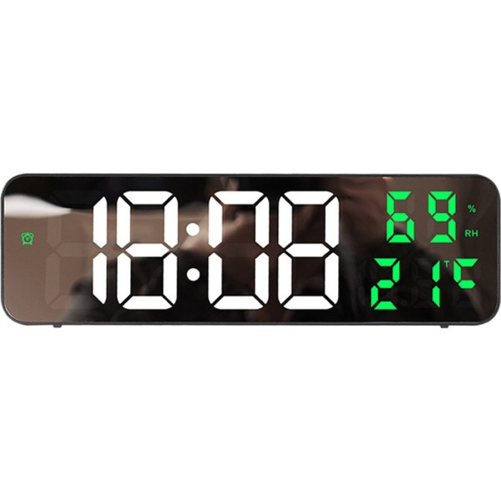 Hermoso Oturma Odası Saati Için Büyük Ekran Sıcaklığına Sahip Dijital LED Alarm (Yurt Dışından) - Siyah - 10 cm Dekoratif Saat Fiyatı