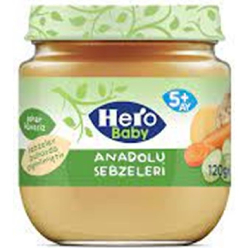 Hero Baby Mey.püreli Mama 120GR Anadolu Sebzeleri - Hediyesiz Bebek Mamaları Fiyatı