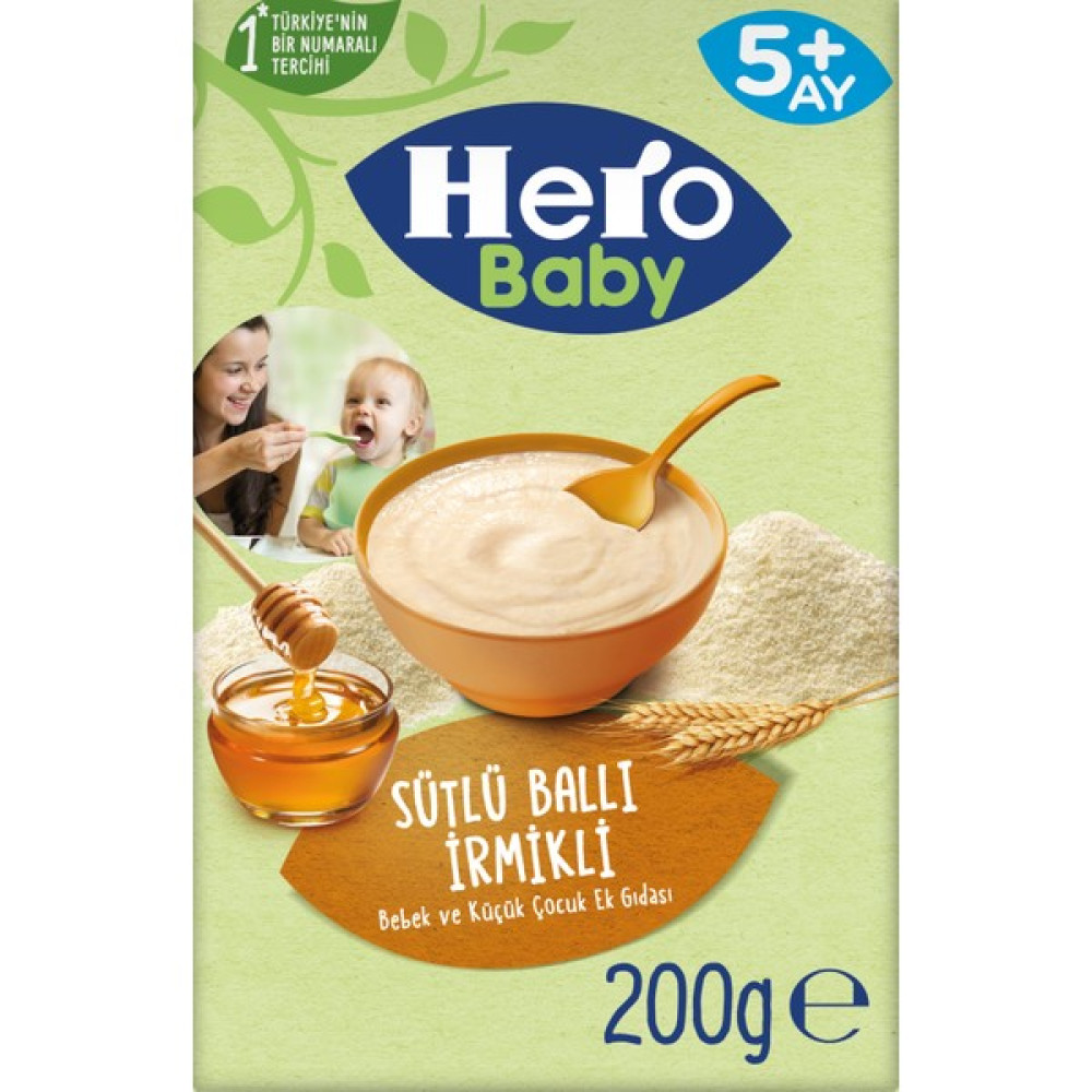Hero Baby Sütlü İrmikli Ballı Kaşık Mama 200g Bebek Mamaları Fiyatı