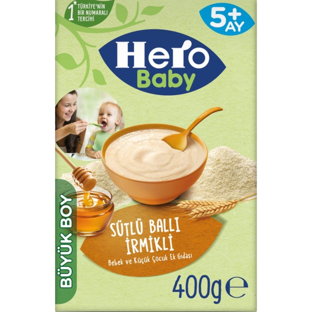 Hero Baby Sütlü İrmikli Ballı Kaşık Mama 400g Bebek Mamaları Fiyatı