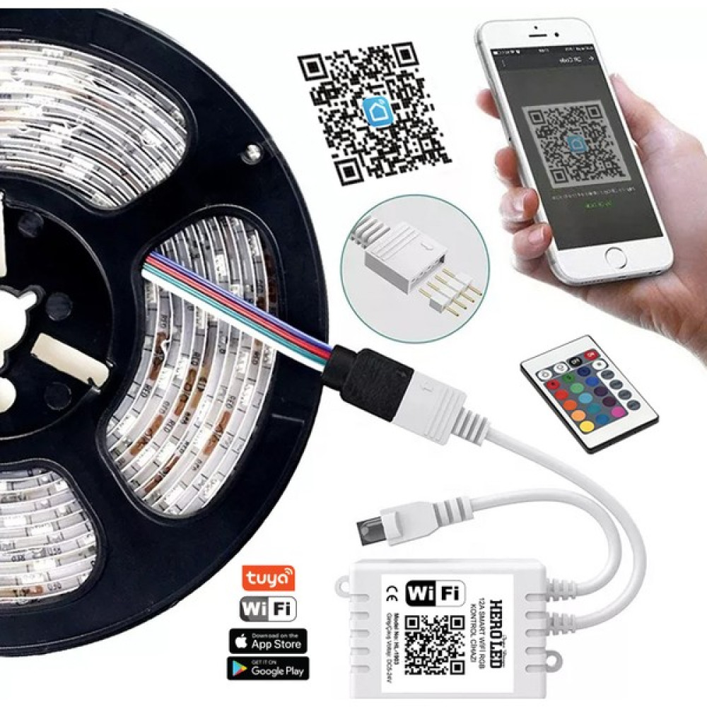 Hero Led 12 Amper Smart Wifi Rgb Şerit LED Kontrol Cihazı Led Aydınlatmalar Fiyatı