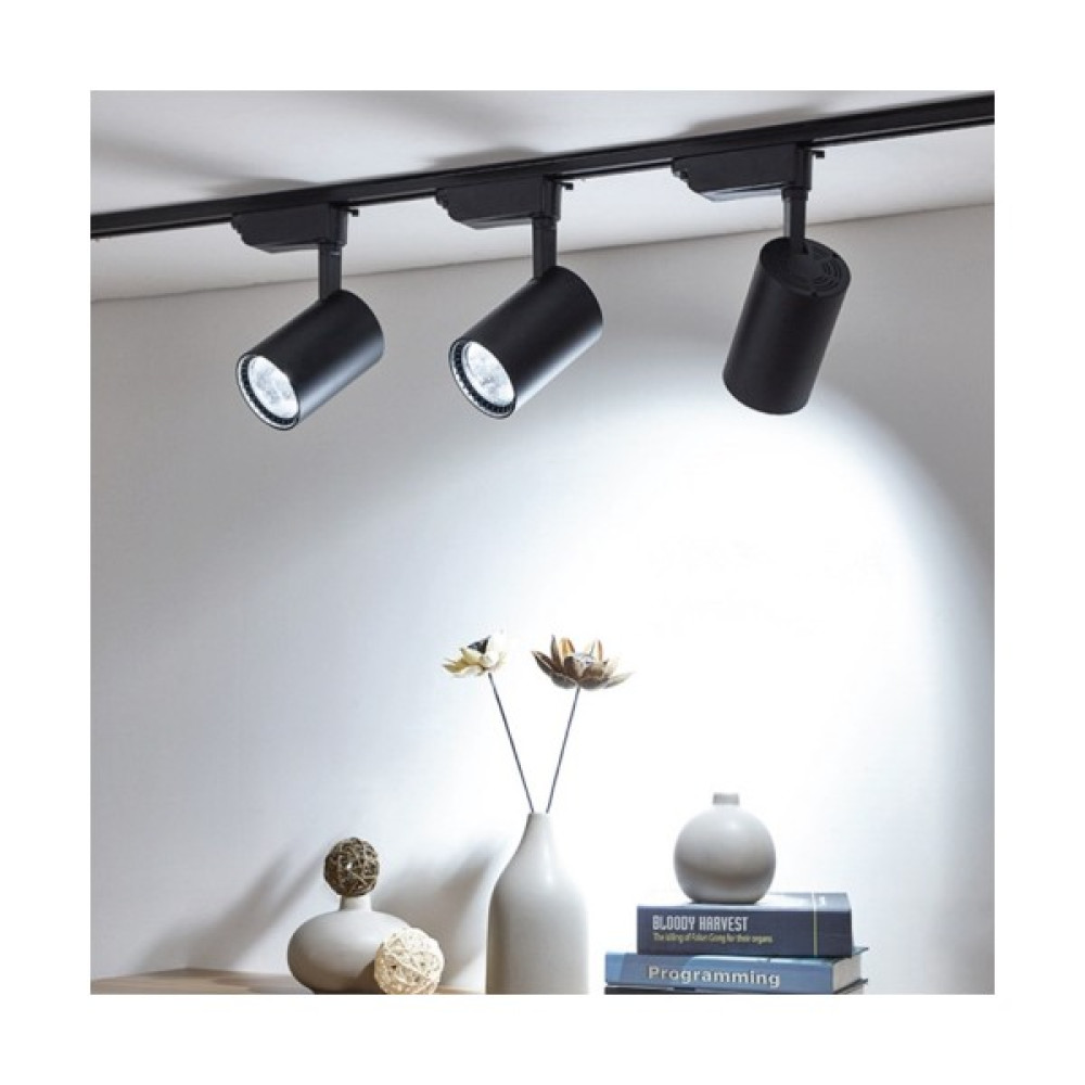 Hero Led 3 Adet Siyah Kasa 30W Ray Spot+1 Mt. Raylı Mağaza ve Vitrin Armatürü - GÜNIŞIĞI - Gün Işığı Spot Fiyatı