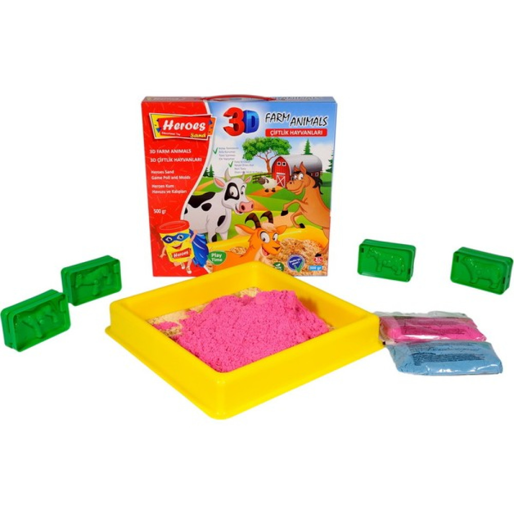 Heroes KUM-033 3D Kalıplı Çiftlik Hayvanları 500 gr Kumlu Set Oto Boyaları Fiyatı