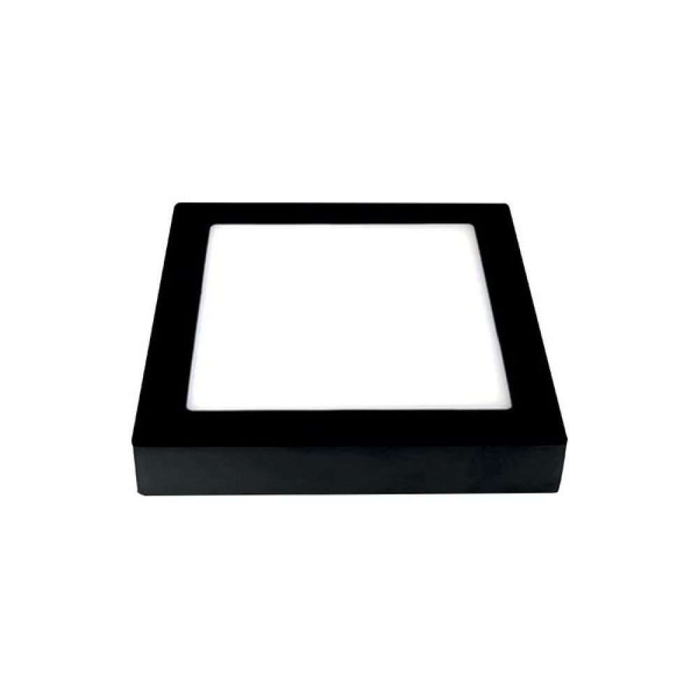 Heroled 24 Watt Siyah Kasa Beyaz Işık Sıva Üstü Kare LED Panel - 6500K - Beyaz Işık Armatür Fiyatı