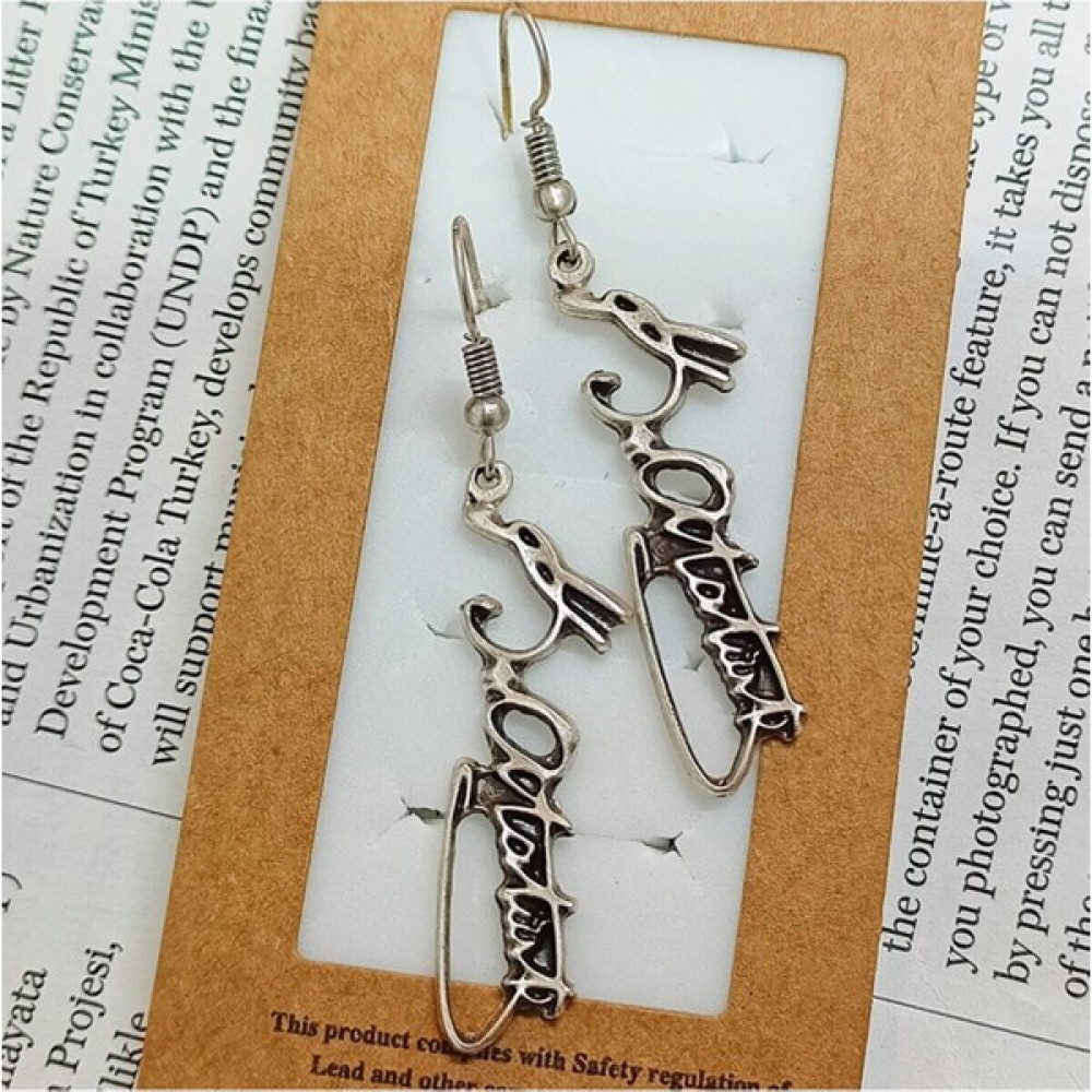 Herşey Nota Atatürk Imza Küpe - 1 cm - Çok Renkli Bijuteri Küpe Fiyatı
