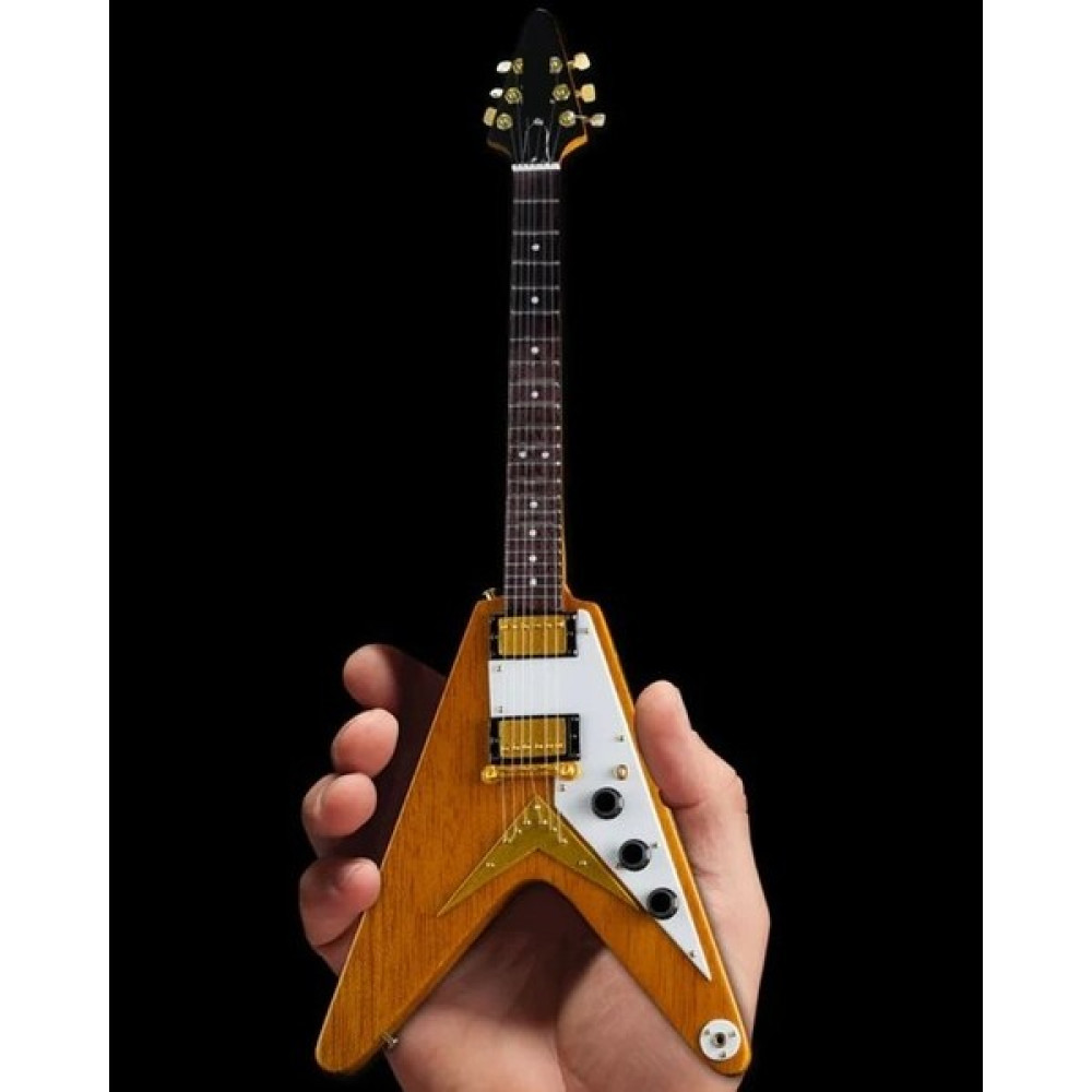 Herşey Nota Axe Heaven Elektro Gitar Gövdesi Elektro Minyatür 25 cm 3D - Violin Sunburst Elektro Gitarlar Fiyatı