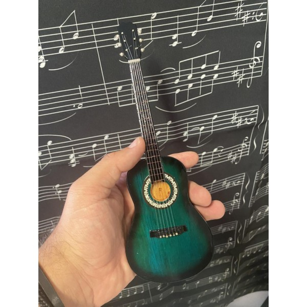 Herşey Nota Minyatür Gitar Yeşil Klasik Gitar 25 cm Hediyelik Biblo - Violin Sunburst Elektro Gitarlar Fiyatı