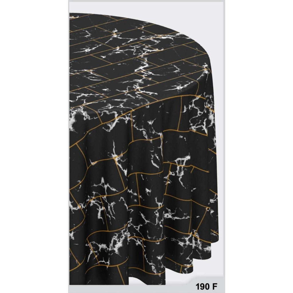 Herseyygüzell Pvc Silinebilir Muşamba Yuvarlak Masa Örtüsü Çap 140CM - 140 x 140 cm - Siyah Masa Örtüsü Fiyatı