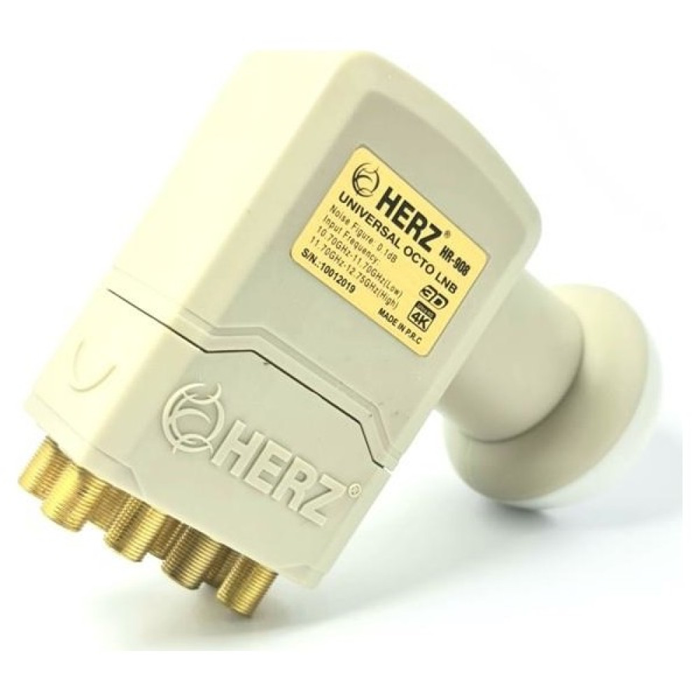 Herz HR-908 Octo Sekizli Lnb 0.1db Full Hd 4K LNB ler Fiyatı