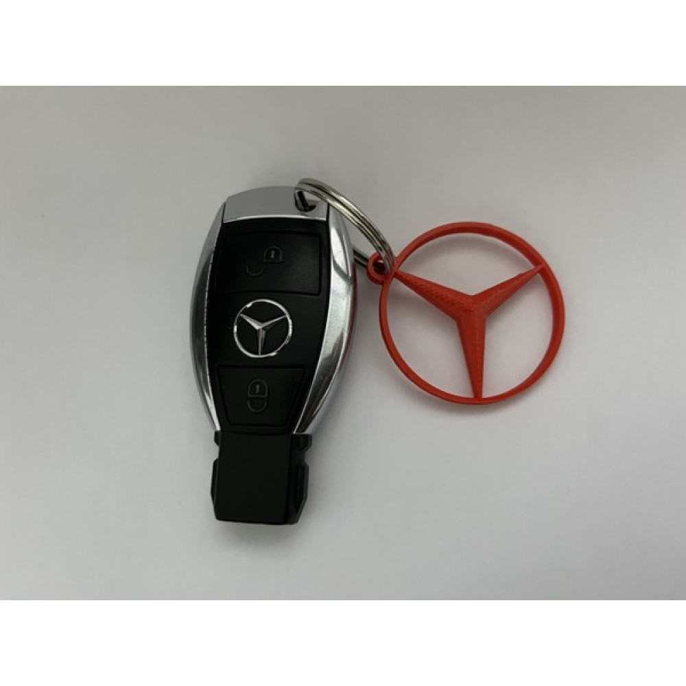 Hesaplı Baskı Mercedes 3D Anahtarlık (2 Adet) - Kırmızı Anahtarlık Fiyatı