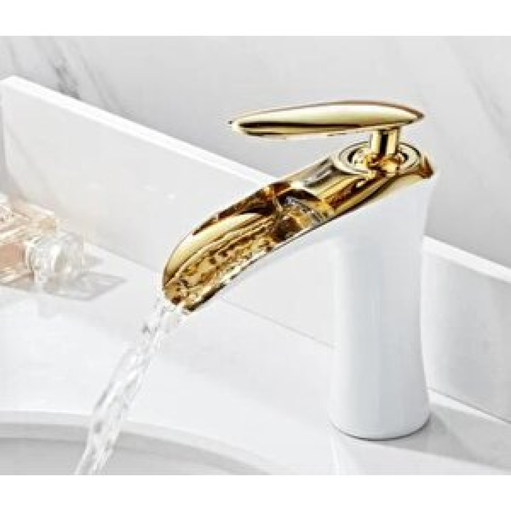 Hesaplı Çarşım Beyaz Gold Yeni Şelale Lavabo Bataryası Bataryalar Fiyatı