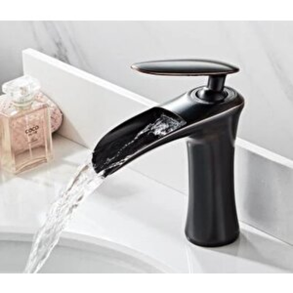 Hesaplı Çarşım Siyah Yeni Şelale Lavabo Bataryası Bataryalar Fiyatı