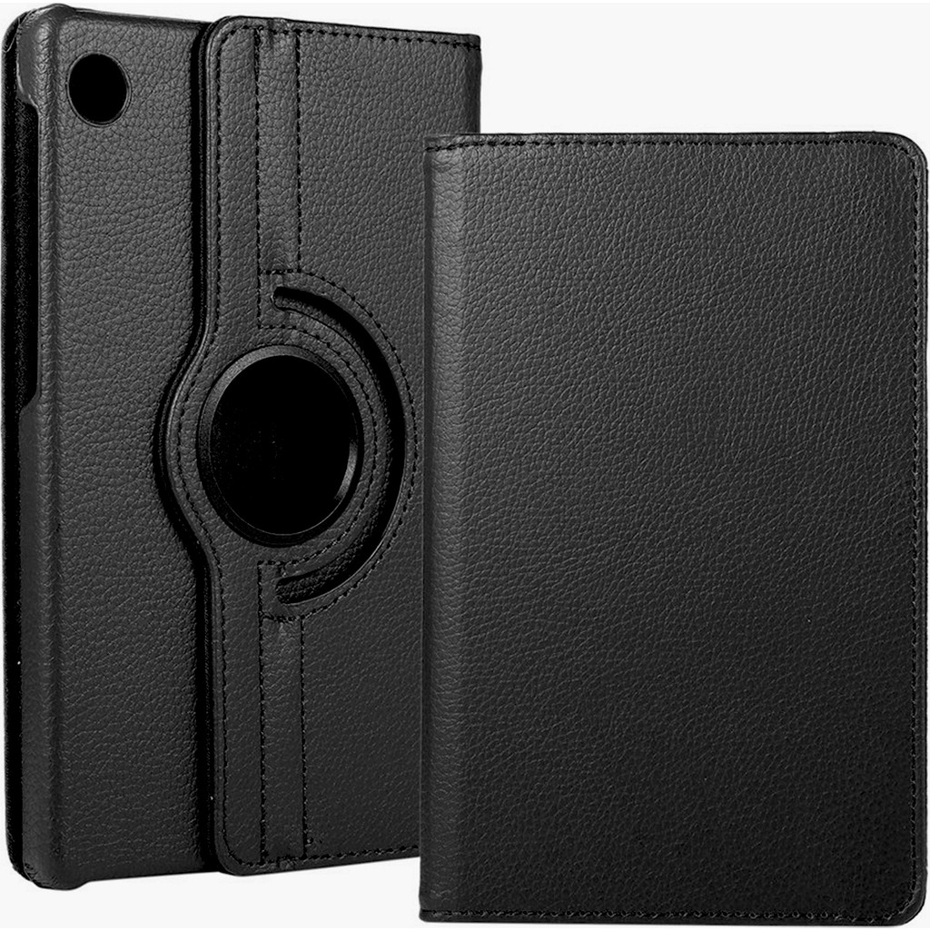 Hesaplı Dünya Lenovo Tab M10 Hd 2nci Nesil X306F Kılıf 360 Dönebilen Standlı Kapaklı - Siyah Tablet Kılıfı Fiyatı