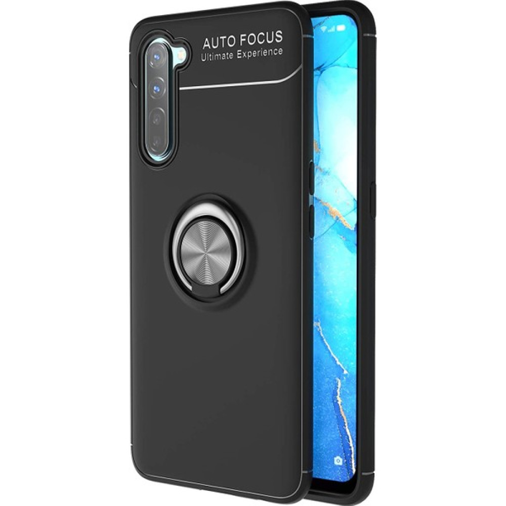 Hesaplı Dünya Oppo Reno 3 Kılıf Selfie Yüzüklü Tutuculu Esnek Silikon Rvl - Siyah Cep Telefonu Kılıfı Fiyatı