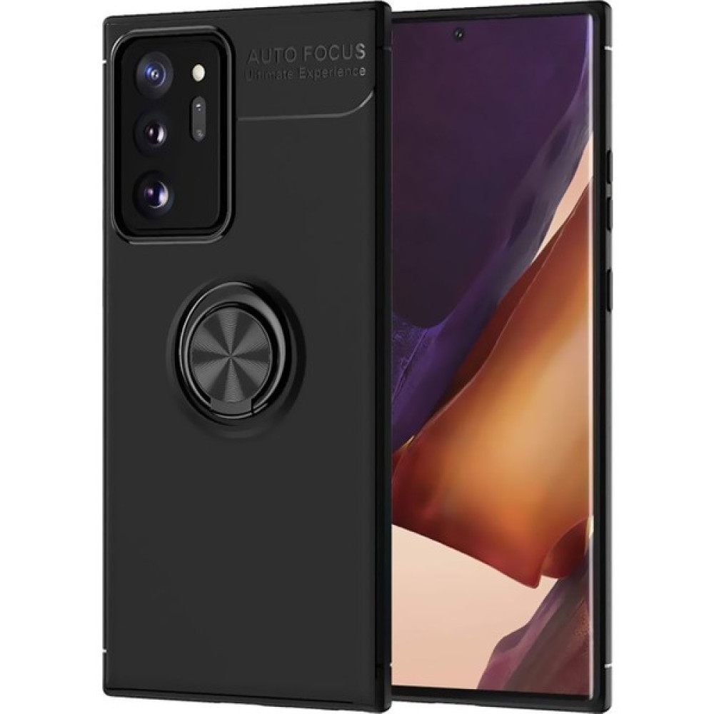 Hesaplı Dünya Samsung Galaxy Note 20 Ultra Kılıf Selfie Yüzüklü Silikon Rvl - Siyah Cep Telefonu Kılıfı Fiyatı