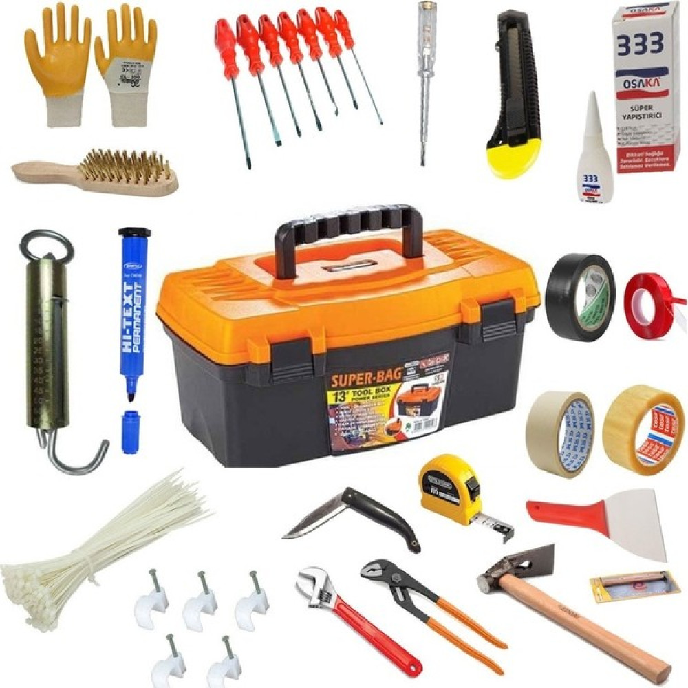 Hesaplı Hırdavat El Aleti Dolu Takım Çantası 16'' Alet Çantası & Dolabı Fiyatı