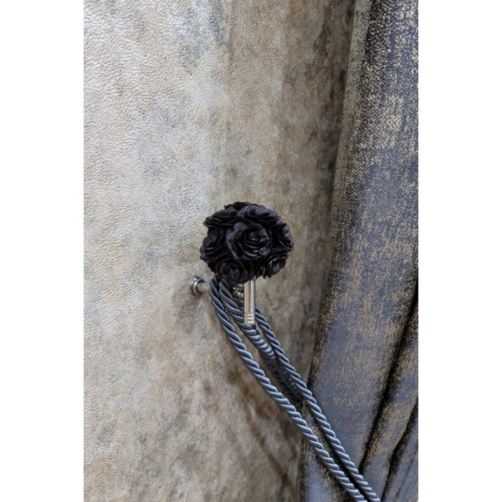 Hesapliperde Flowers Renso Kahverengi - Akçaağaç - Aksesuar Perde Aksesuarı Fiyatı